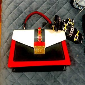 Aldo bag, red black